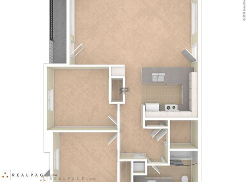 2BR Type 3: Beds - 2: Baths - 1: SqFt Range - 900 to 900
