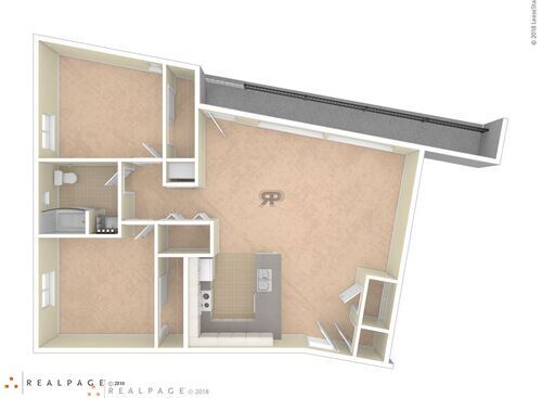 2BR Type 7: Beds - 2: Baths - 1: SqFt Range - 1030 to 1030