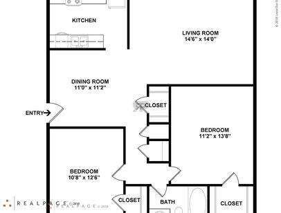 2 Bedroom 1 Bath: Beds - 2: Baths - 1: SqFt Range - 900 to 900