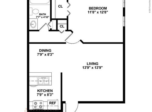 The Ayers: Beds - 1: Baths - 1: SqFt Range - 625 to 625