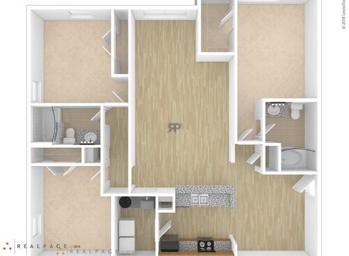 Blossom 3 Bed / 2 Bath: Beds - 3: Baths - 2: SqFt Range - 1465 to 1465