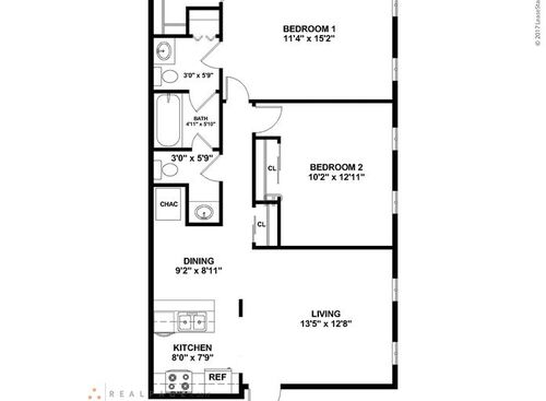 The Belmont: Beds - 2: Baths - 1.5: SqFt Range - 926 to 926