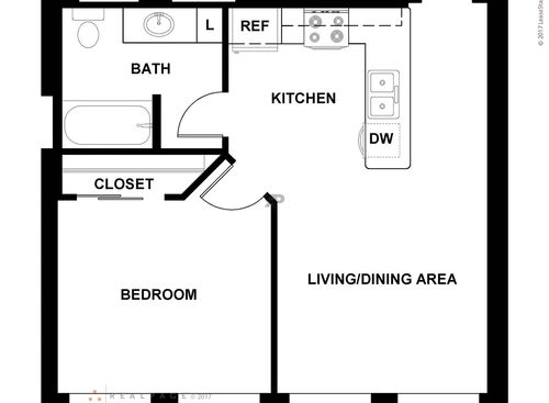 1 Bedroom 1 Bath: Beds - 1: Baths - 1: SqFt Range - 487 to 487