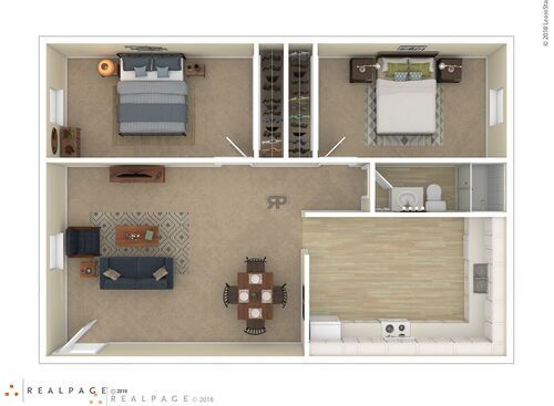 2A: Beds - 2: Baths - 1: SqFt Range - 718 to 718