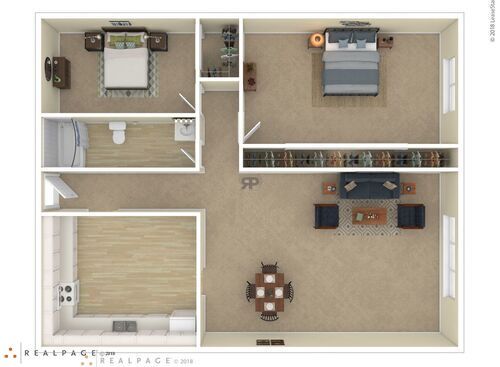 2A: Beds - 2: Baths - 1: SqFt Range - 980 to 980