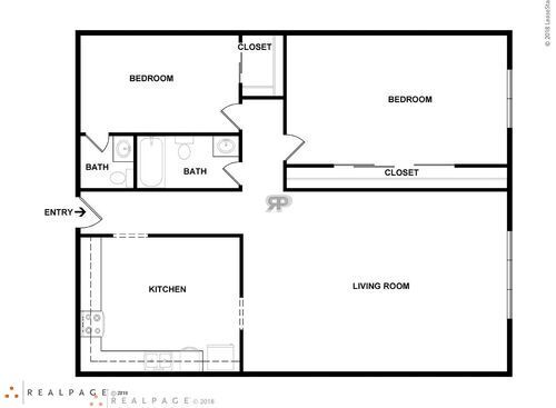 2B: Beds - 2: Baths - 1.5: SqFt Range - 1000 to 1000