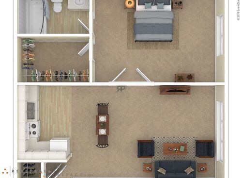 1A: Beds - 1: Baths - 1: SqFt Range - 750 to 750