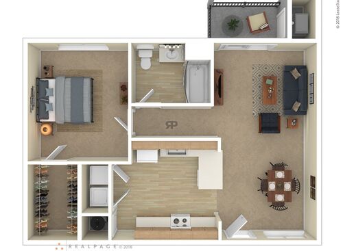 1 Bedroom - 1 Bathroom Upper: Beds - 1: Baths - 1: SqFt Range - 909 to 909