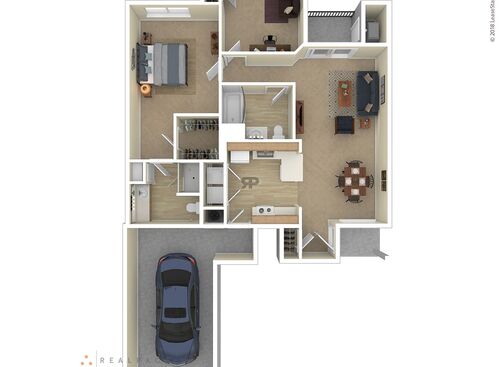 2 Bedroom - 2 Bathroom Lower: Beds - 2: Baths - 2: SqFt Range - 1015 to 1015