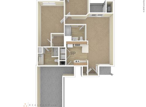 2 Bedroom - 2 Bathroom Lower: Beds - 2: Baths - 2: SqFt Range - 1015 to 1015