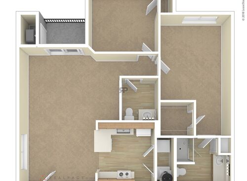 2 Bedroom - 1.5 Bathroom Upper: Beds - 2: Baths - 1.5: SqFt Range - 1137 to 1137