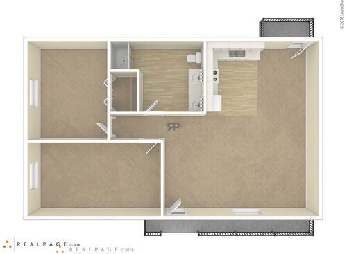 Two Bedroom: Beds - 2: Baths - 1.5: SqFt Range - 970 to 970