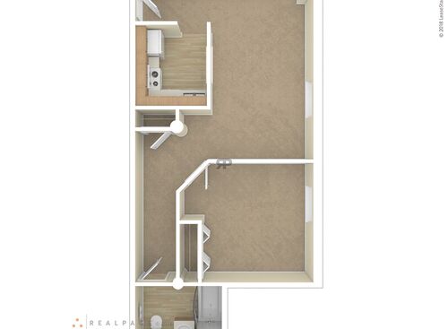 1 Bedroom - 1 Bathroom: Beds - 1: Baths - 1: SqFt Range - 593 to 593