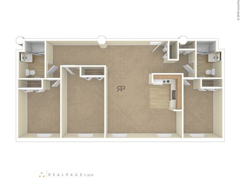 3 Bedroom - 2 Bathroom: Beds - 3: Baths - 2: SqFt Range - 1223 to 1223