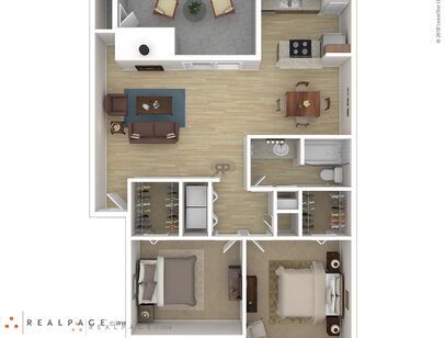 2A: Beds - 2: Baths - 1: SqFt Range - 897 to 897