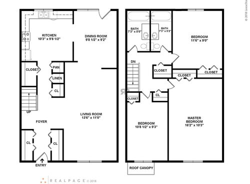 3 Bedroom - 2 Bathroom: Beds - 3: Baths - 2: SqFt Range - 700 to 700