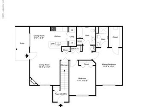 The Waterfall: Beds - 2: Baths - 2: SqFt Range - 1163 to 1252