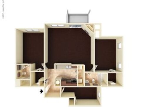 The Nautica: Beds - 2: Baths - 2: SqFt Range - 1315 to 1315