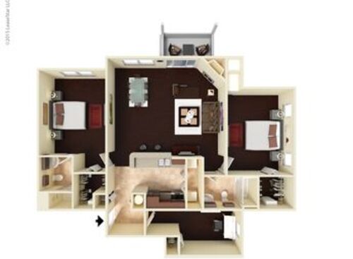 The Nautica: Beds - 2: Baths - 2: SqFt Range - 1315 to 1315