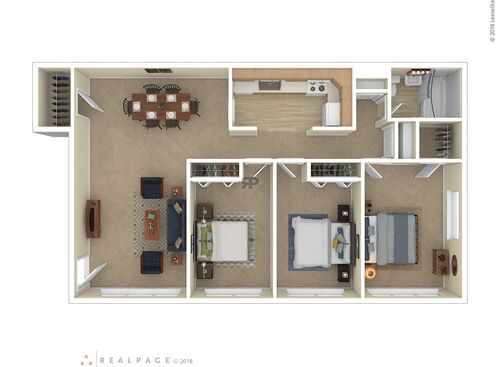 3 Bedroom 1 Bath: Beds - 3: Baths - 1: SqFt Range - 1000 to 1000