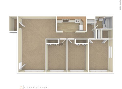 3 Bedroom 1 Bath: Beds - 3: Baths - 1: SqFt Range - 1000 to 1000