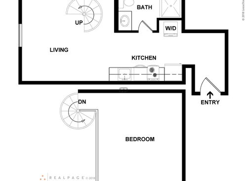 1-1 Loft - The Incline: Beds - 1: Baths - 1: SqFt Range - 430 to 584