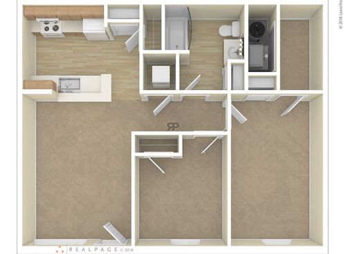 2 Bedroom: Beds - 2: Baths - 1: SqFt Range - 900 to 900