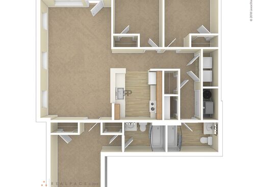 3 Bedroom: Beds - 3: Baths - 2: SqFt Range - 1331 to 1331