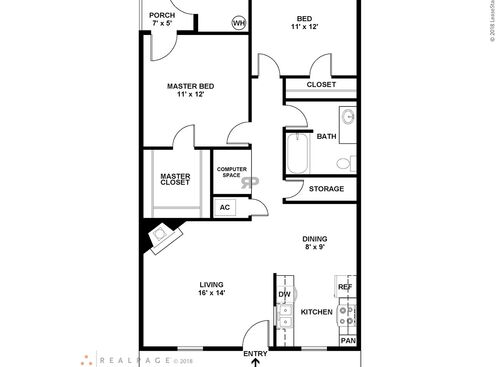 The Byland: Beds - 2: Baths - 1: SqFt Range - 1160 to 1160