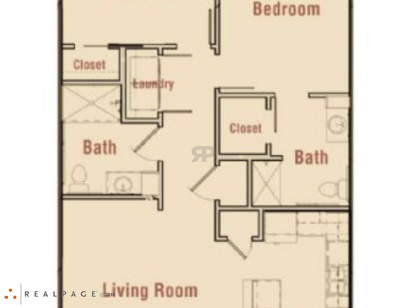 2 BEDROOM - COTTAGE: Beds - 2: Baths - 2: SqFt Range - 984 to 984