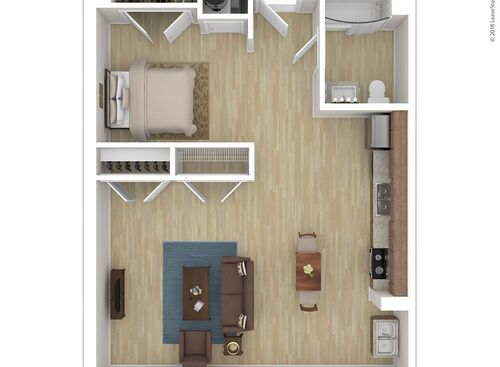 CA Studio: Beds - Studio: Baths - 1: SqFt Range - 700 to 700