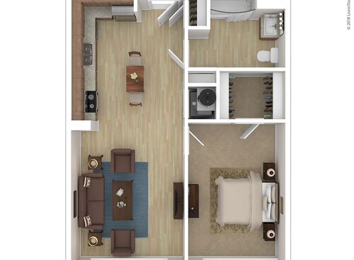 CA One Bedroom: Beds - 1: Baths - 1: SqFt Range - 883 to 883