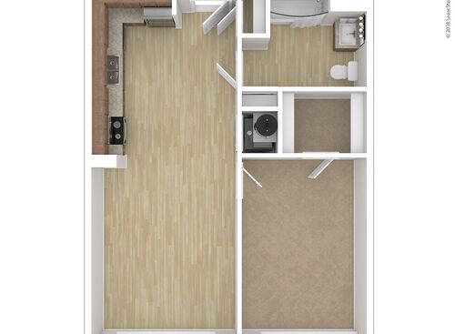 CA One Bedroom: Beds - 1: Baths - 1: SqFt Range - 883 to 883