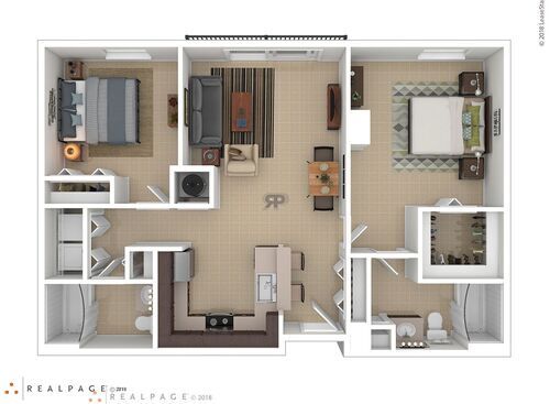 2C: Beds - 2: Baths - 2: SqFt Range - 906 to 906