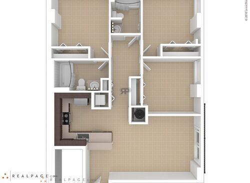 3A: Beds - 3: Baths - 2: SqFt Range - 943 to 943