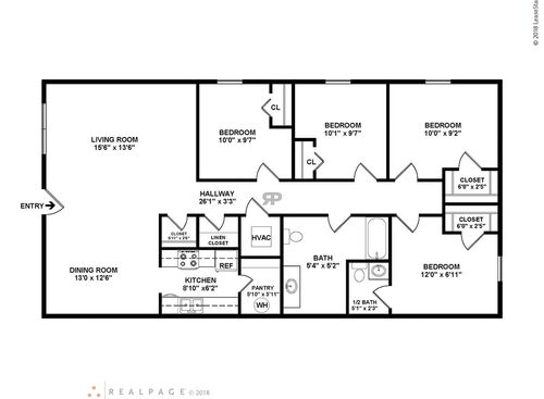 4 Bedroom: Beds - 4: Baths - 2: SqFt Range - 700 to 700