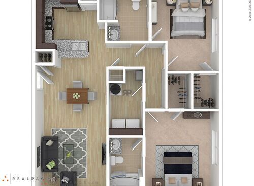 Summer: Beds - 2: Baths - 2: SqFt Range - 1232 to 1232