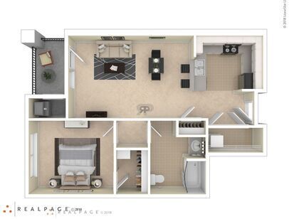 C: Beds - 1: Baths - 1: SqFt Range - 760 to 760