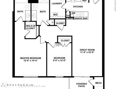 A: Beds - 2: Baths - 2: SqFt Range - 1072 to 1072