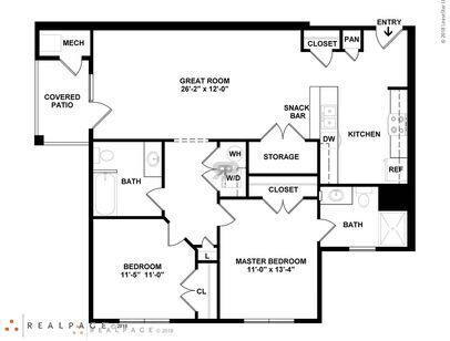 B: Beds - 2: Baths - 2: SqFt Range - 1110 to 1110