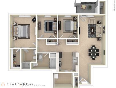 E: Beds - 3: Baths - 2: SqFt Range - 1241 to 1241