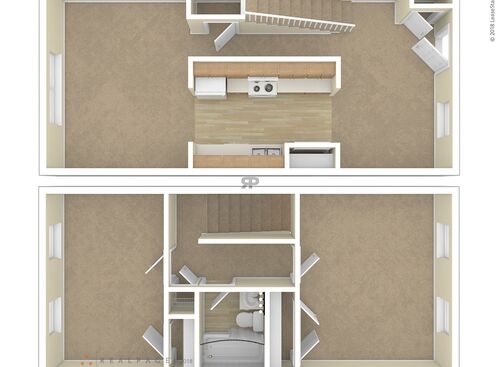 2 Bedroom: Beds - 2: Baths - 1: SqFt Range - 1152 to 1152