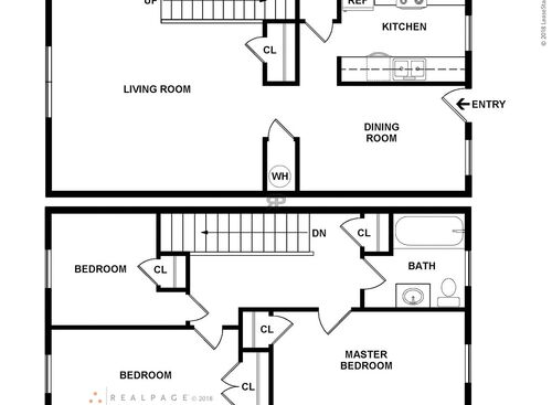 3 Bedroom: Beds - 3: Baths - 1: SqFt Range - 1224 to 1224