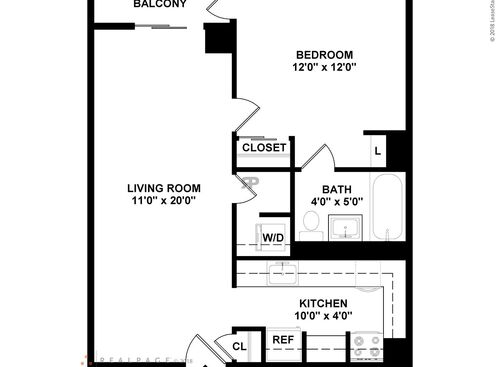 1 Bedroom: Beds - 1: Baths - 1: SqFt Range - 500 to 500