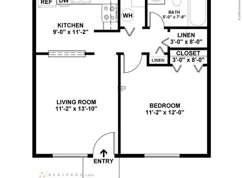 1 Bedroom: Beds - 1: Baths - 1: SqFt Range - 500 to 500