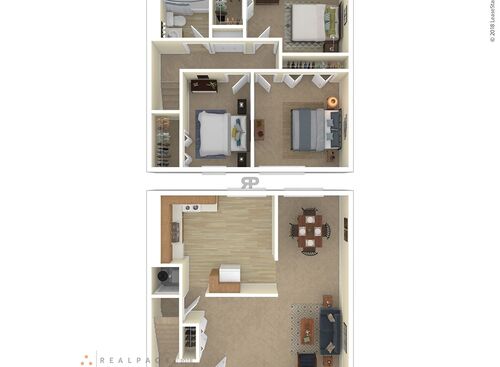 3 Bedroom: Beds - 3: Baths - 1: SqFt Range - 700 to 700