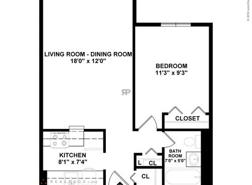 1 Bedroom: Beds - 1: Baths - 1: SqFt Range - 500 to 500