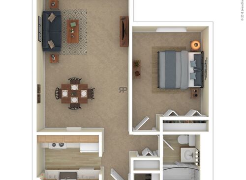 1 Bedroom: Beds - 1: Baths - 1: SqFt Range - 500 to 500