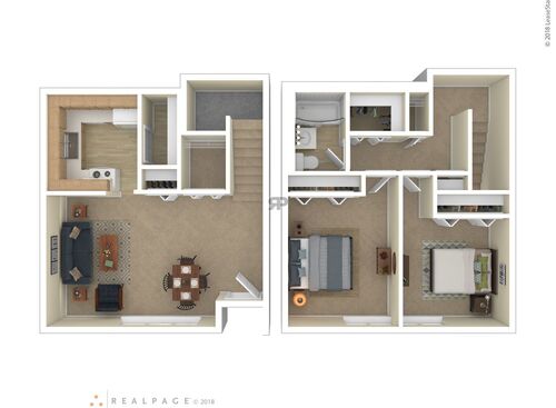 2 Bedroom: Beds - 2: Baths - 1: SqFt Range - 600 to 600