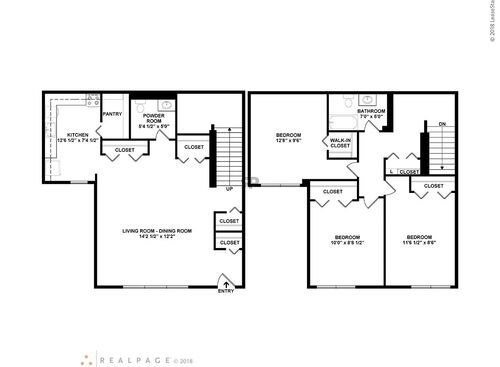 3 Bedroom: Beds - 3: Baths - 1: SqFt Range - 700 to 700